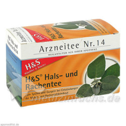 H&S Hals-und Rachentee, 20 ST – PZN 9298863