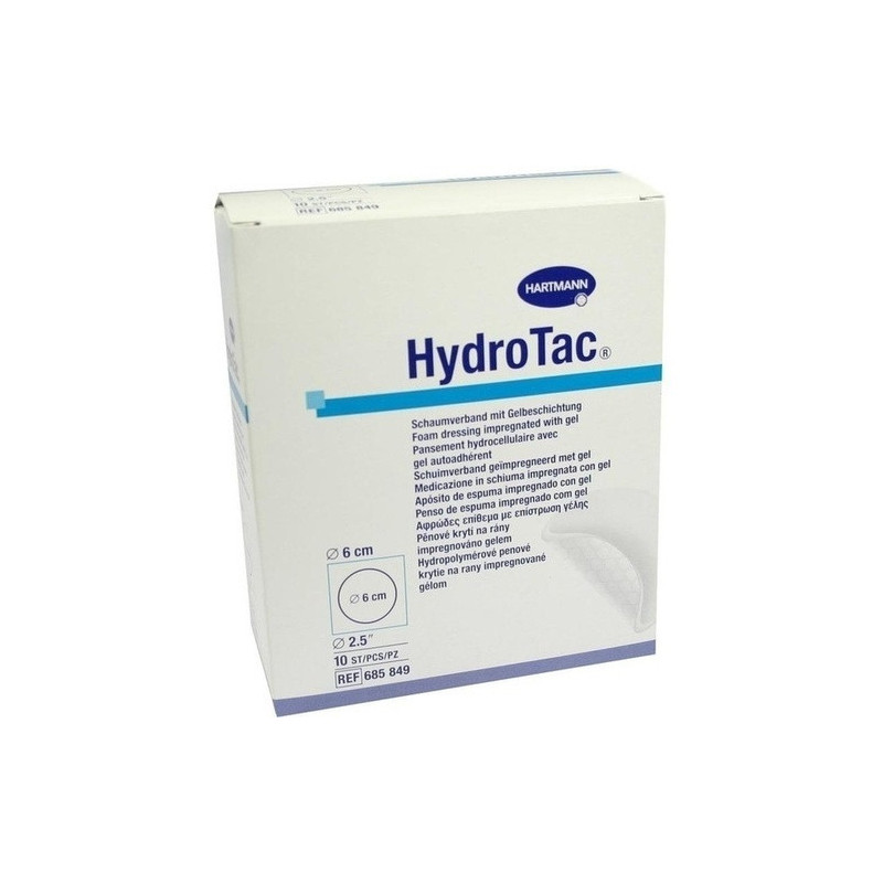 HydroTac Schaumverband 6cm steril rund, 10 ST – PZN 3451128