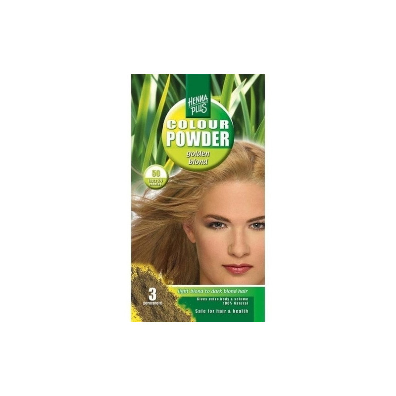Hennaplus Colour Powder Golden Blond 50, 100 G – PZN 99429