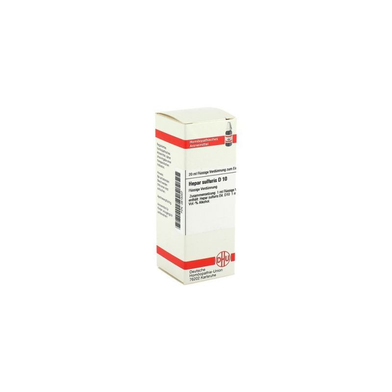 Hepar Sulfuris D 10 Dilution (20 ml) – PZN 2615007
