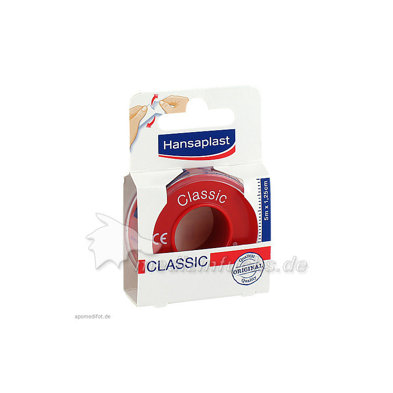 Hansaplast Fixierpflaster Classic 5mx1.25cm, 1 ST – PZN 4778067