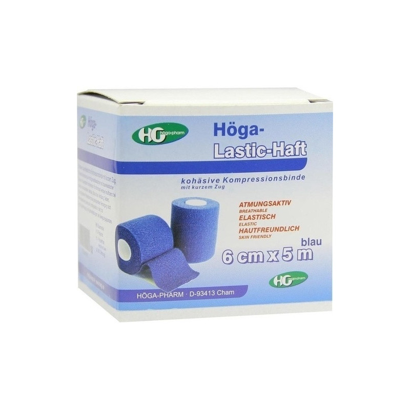Höga-Lastic-Haft blau 6cmx5m, 1 ST – PZN 827018