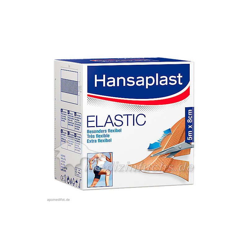 Hansaplast Elastic 5mx8cm, 1 ST – PZN 7577636