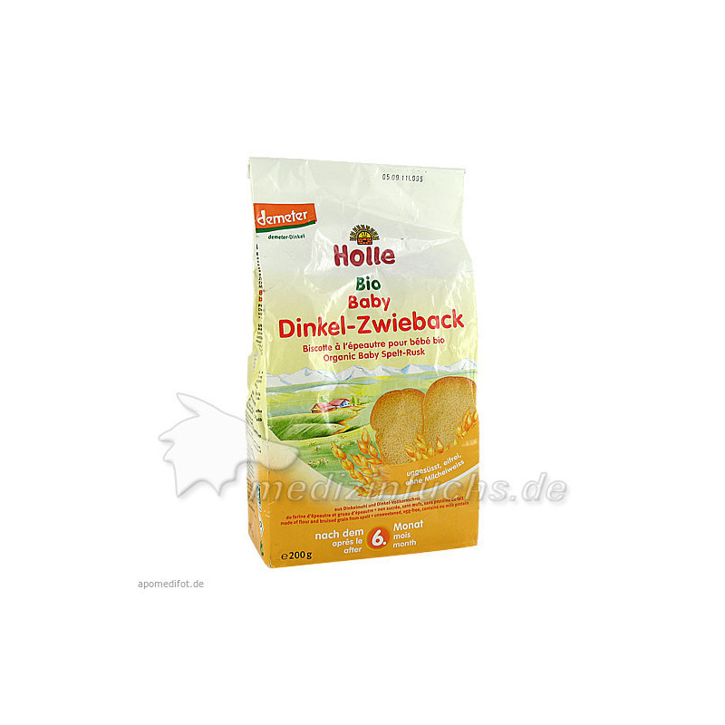 Holle Bio Baby Dinkel-Zwieback, 200 G – PZN 3706901