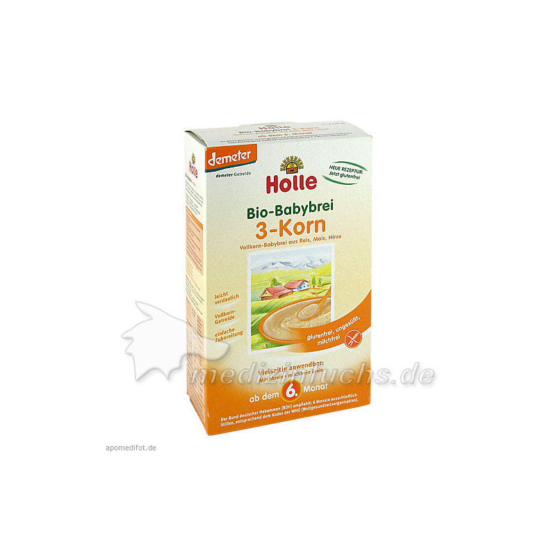 Holle Bio-Babybrei 3-Korn, 250 G – PZN 2909252