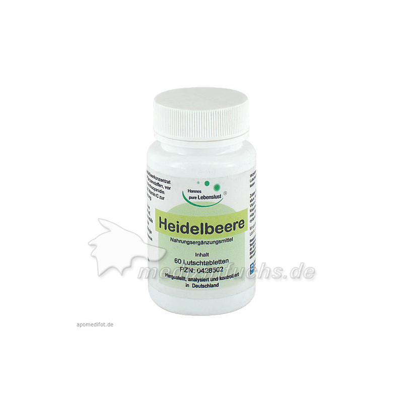 Heidelbeer-Augen Tabletten, 60 ST – PZN 428502