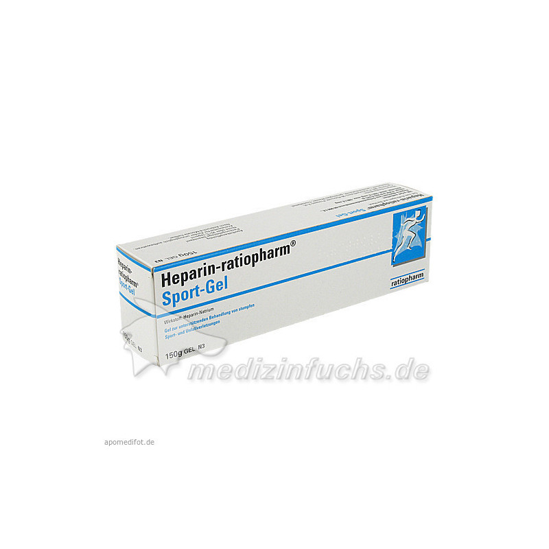 Heparin Ratiopharm SPORT Gel, 150 G – PZN 6899036