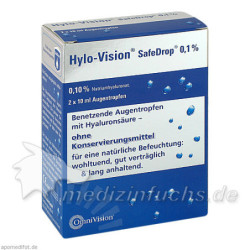 Hylo-Vision SafeDrop 0.1% Augentropfen, 2X10 ML – PZN 5730246