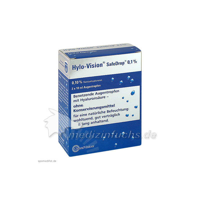 Hylo-Vision SafeDrop 0.1% Augentropfen, 2X10 ML – PZN 5730246