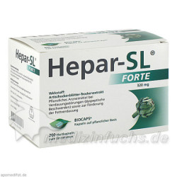 HEPAR SL forte Hartkapseln, 200 ST – PZN 6894808