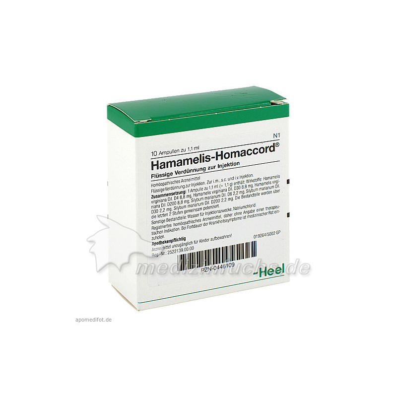 HAMAMELIS HOMACCORD, 10 ST – PZN 446109