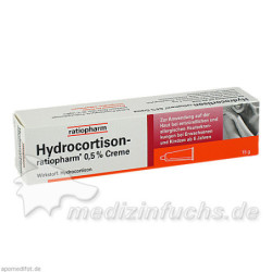 Hydrocortison-ratiopharm 0.5% Creme, 15 G – PZN 9703298