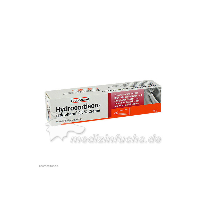 Hydrocortison-ratiopharm 0.5% Creme, 15 G – PZN 9703298