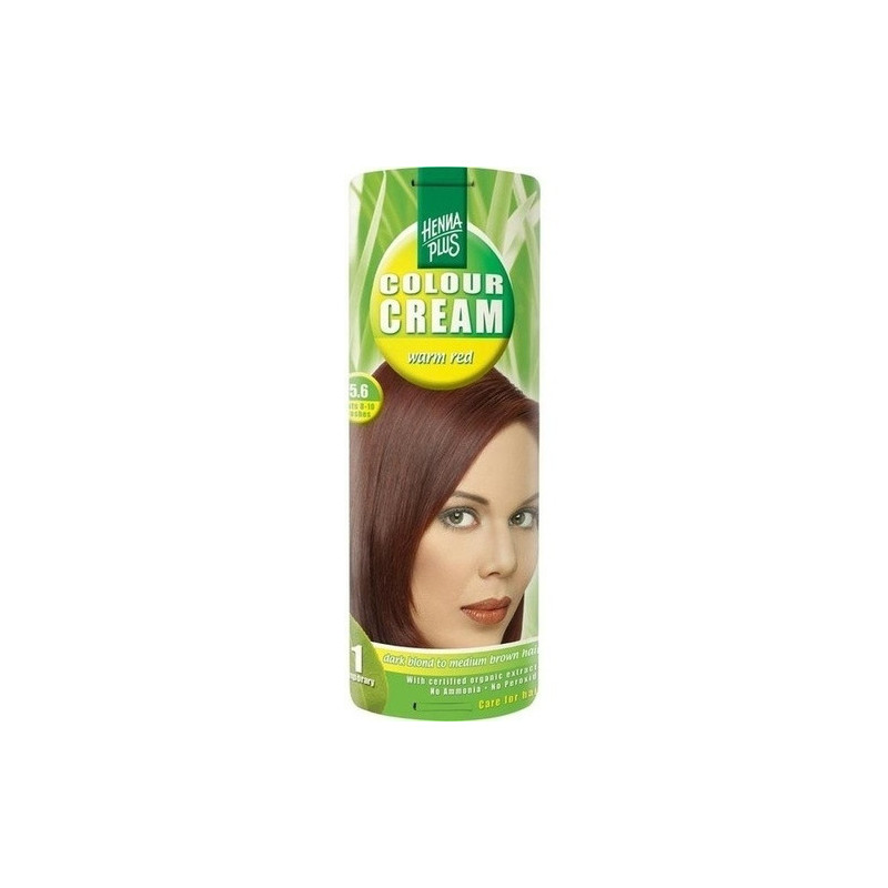 Hennaplus Colour Cream Warm Red 5.6, 60 ML – PZN 99228