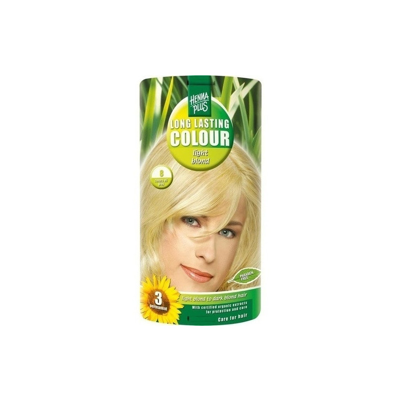 Hennaplus Long Lasting Light Blond 8, 100 ML – PZN 99702