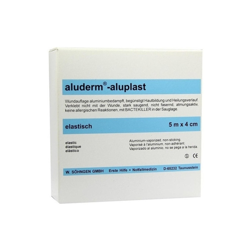 Aluderm Aluplast Wundverb Pflast elast 5mx4cm, 1 ST – PZN 7829