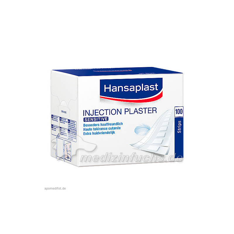 Hansaplast SENSITIVE Injektionspflaster 4.0x1.9cm, 100 ST – PZN 13578249