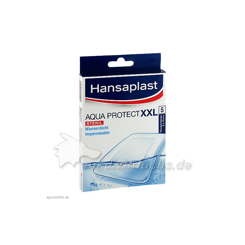 Hansaplast XXL Aqua Protect 8x10cm, 5 ST – PZN 11362083