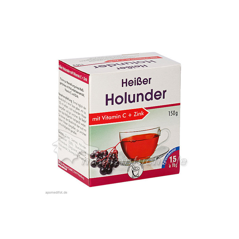Heisser Holunder+Vit.C+Zink, 15X10 G – PZN 4608514