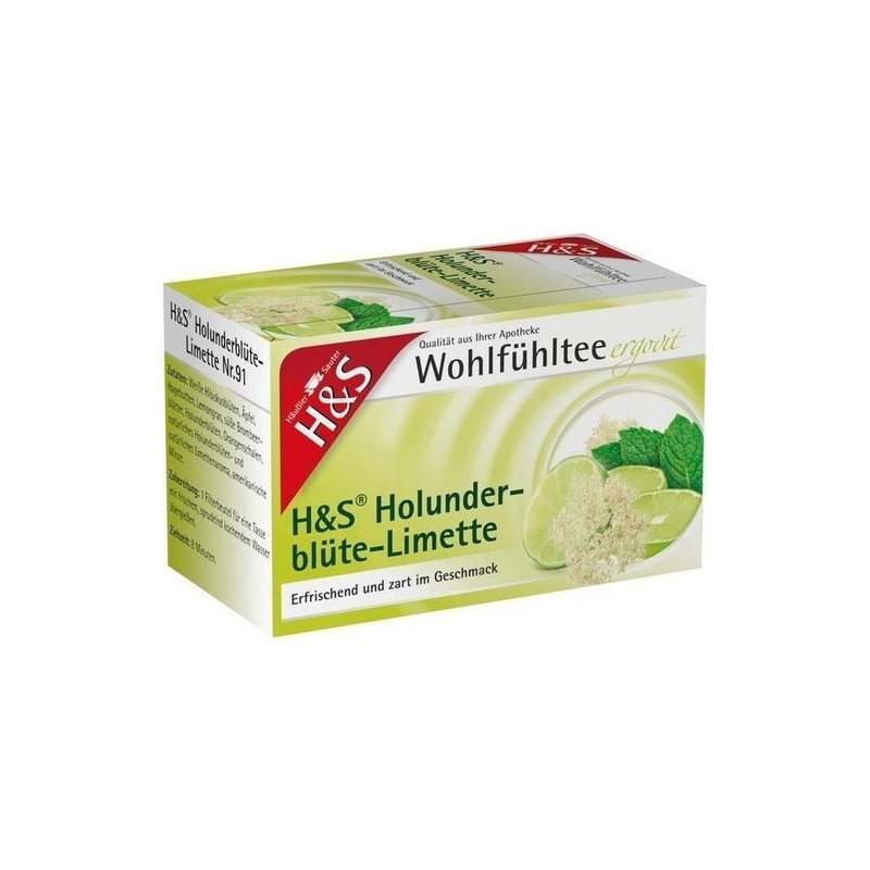 H&S Wohlfühltee Holunderblüte-Limette, 20 ST – PZN 9757733