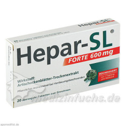 Hepar-SL FORTE 600mg, 20 ST – PZN 8922644