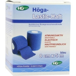 Höga-Lastic-Haft blau 8cmx5m, 1 ST – PZN 827107