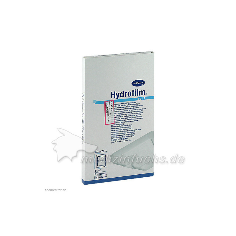 Hydrofilm Plus Transparentverband 10x20cm, 5 ST – PZN 4609407