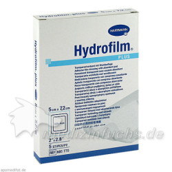 Hydrofilm Plus Transparentverband 5x7.2cm, 5 ST – PZN 4605705