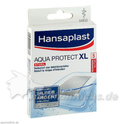 Hansaplast MED XL Aqua Protect 6cmx7cm, 5 ST – PZN 4753392