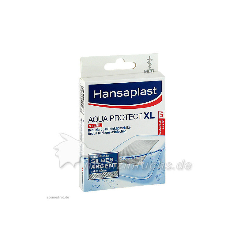 Hansaplast MED XL Aqua Protect 6cmx7cm, 5 ST – PZN 4753392