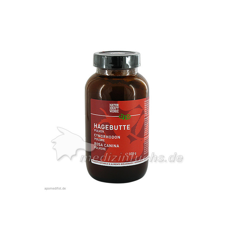 Hagebutten Pulver Bio, 300 G – PZN 1244170