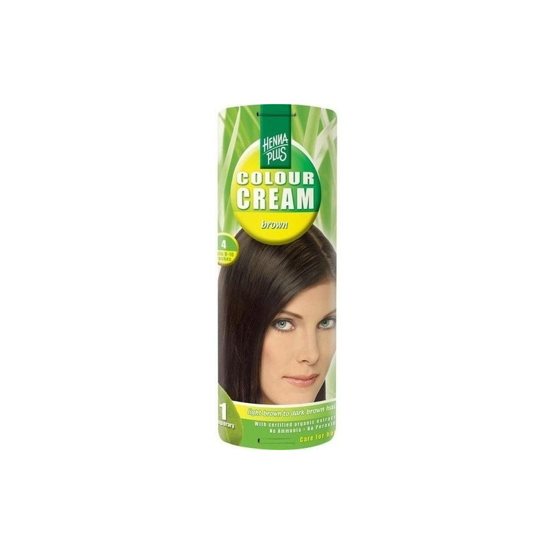 Hennaplus Colour Cream Brown 4, 60 ML – PZN 99234
