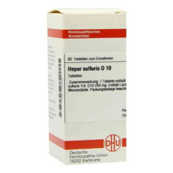 Hepar Sulfuris D 10 Tabletten (80 stk) – PZN 1773052