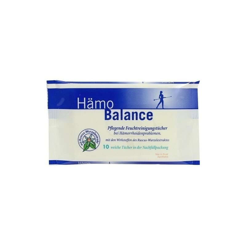 Hämo Balance Pflegende Reinigungstücher, 10 ST – PZN 4675060