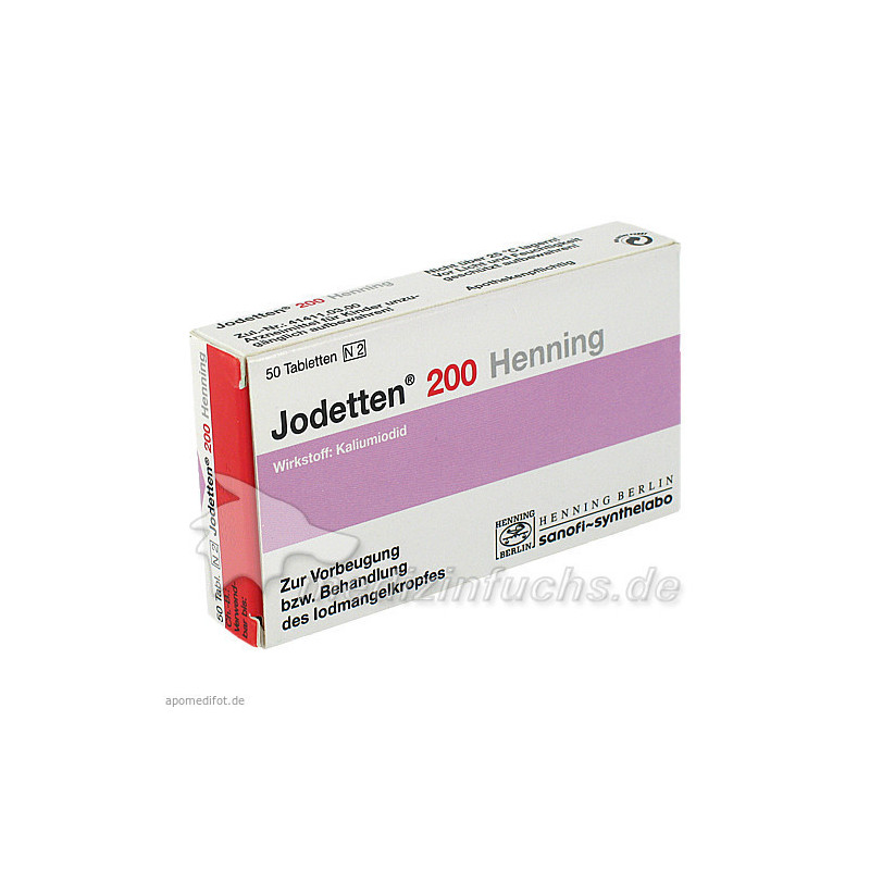 JODETTEN 200 Henning Tabletten, 50 ST – PZN 4925999
