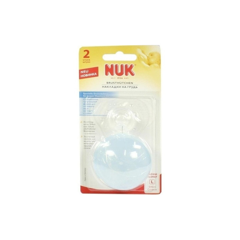 NUK Brusthütchen Silikon L, 2 ST  – PZN 6117424