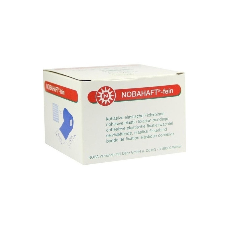 NOBAHAFT-FEIN 20mX6cm blaue Kohäsive Fixierbinde, 1 ST – PZN 7742733