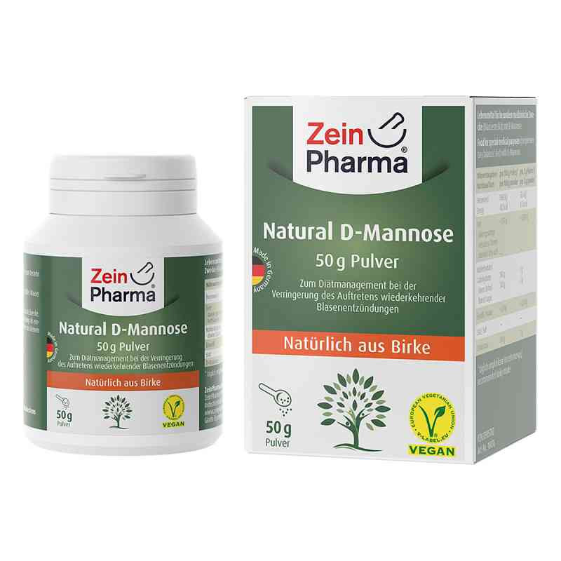 Natural D-mannose aus Birke Zeinpharma Pulver (50 g)  – PZN 13905702