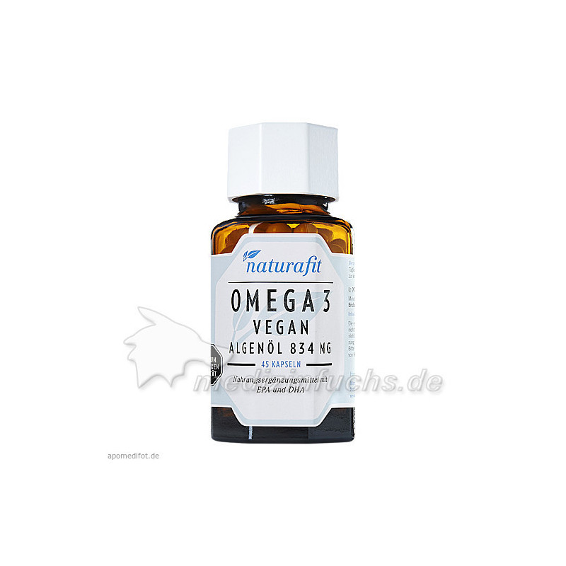 naturafit Omega-3 vegan Algenöl 834 MG, 45 ST – PZN 13704777