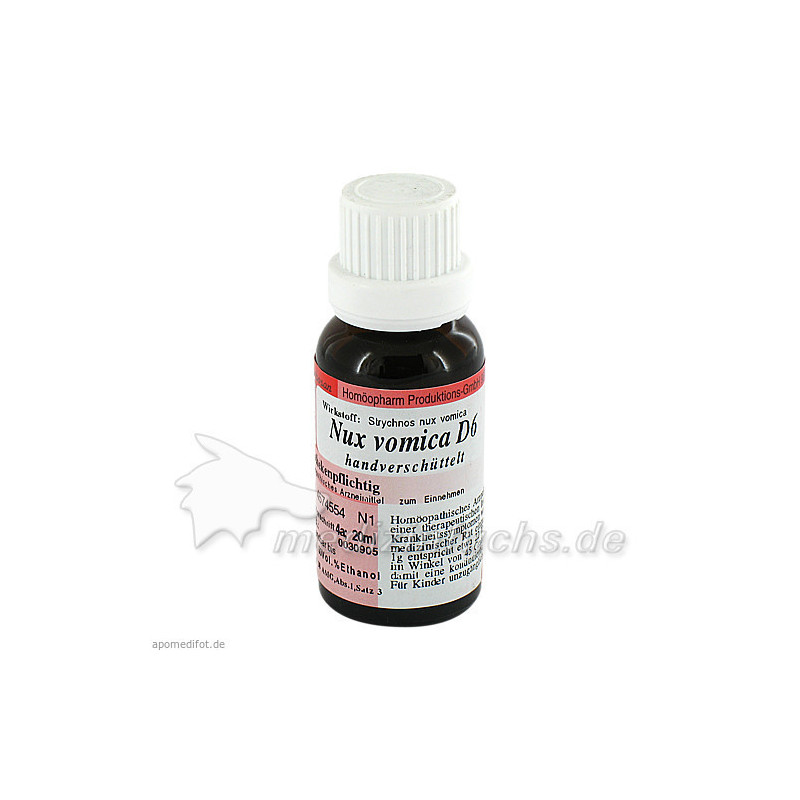 NUX VOMICA D 6, 20 ML – PZN 4574554