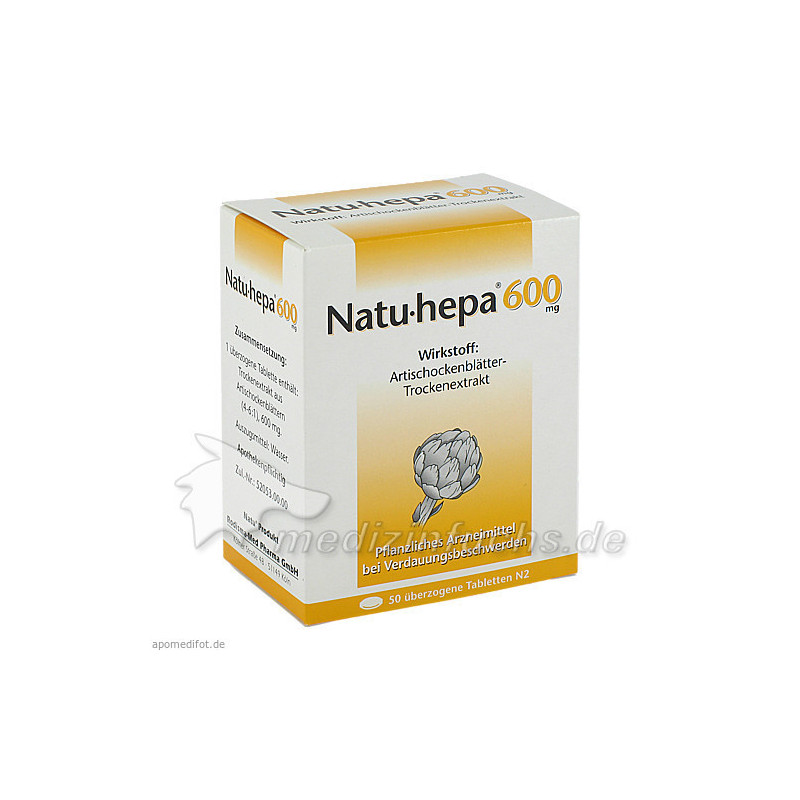 Natu-hepa 600mg, 50 ST  – PZN 432521