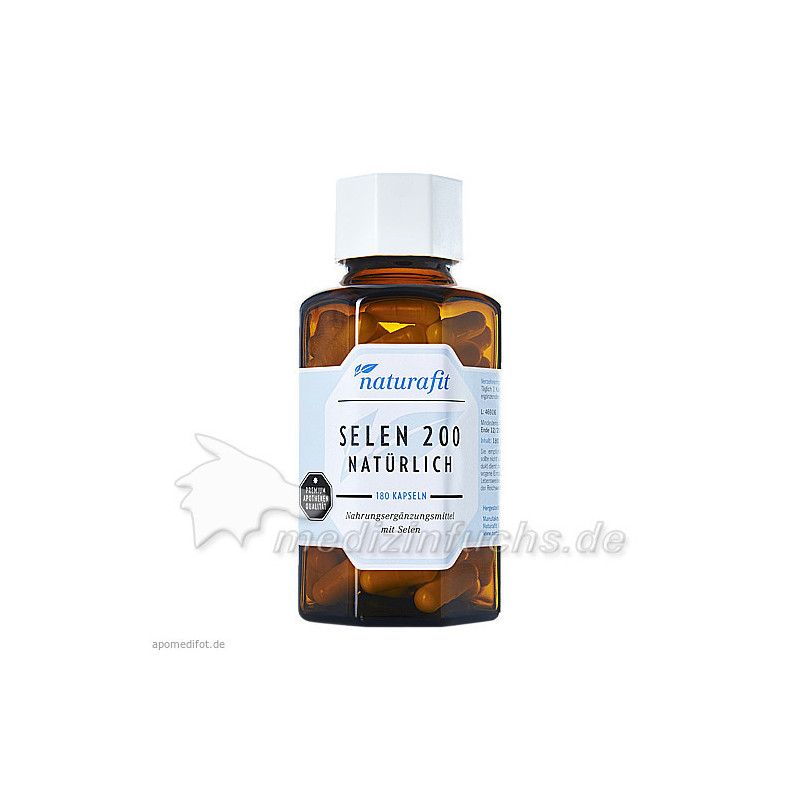 Naturafit Selen 200 natürlich, 180 ST  – PZN 12516341