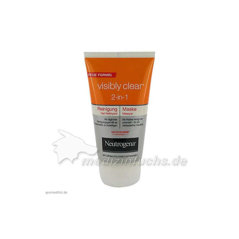NEUTROGENA Visibly Clear Reinigungsmaske 2in1, 150 ML – PZN 780647