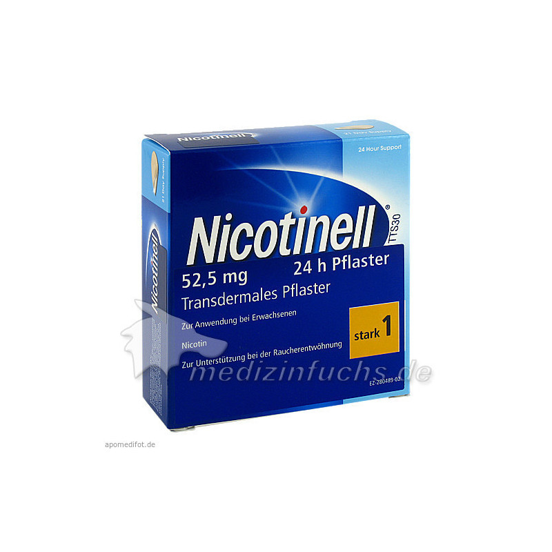 Nicotinell 52.5 mg 24 Stunden, 21 ST – PZN 1262021