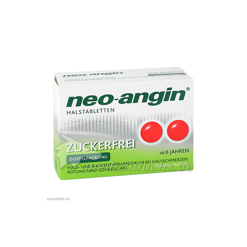 neo-angin Halstabletten zuckerfrei, 48 ST – PZN 826622