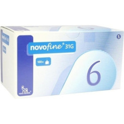 NovoFine 6 Kanülen 0.25x6mm, 100 ST – PZN 6108253