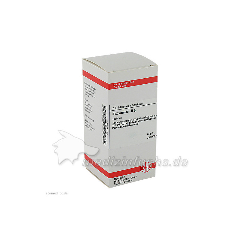 NUX VOMICA D 6, 200 ST – PZN 2634387