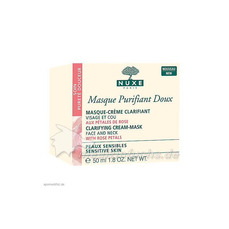 NUXE Masque Purifiant Douce aux Petals de Rose, 50 ML – PZN 9628450