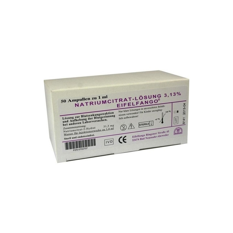 NATRIUM CITRICUM 3.13%, 50X1 ML – PZN 702707