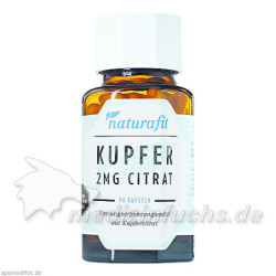 naturafit Kupfer 2mg Citrat, 90 ST – PZN 13704760